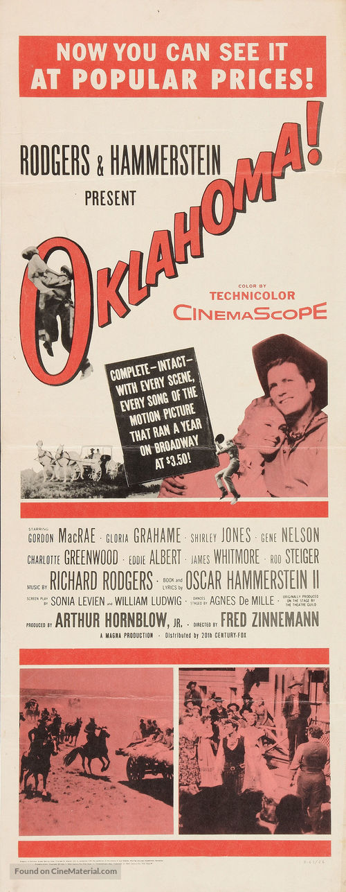 Oklahoma! - Re-release movie poster