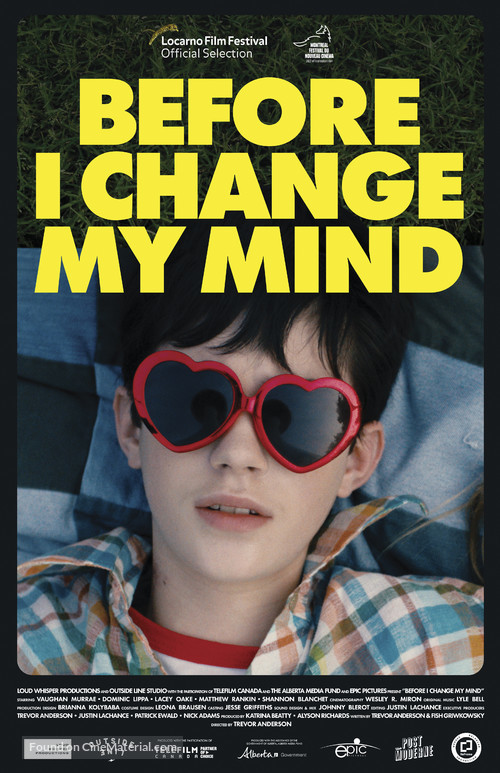 Before I Change My Mind - Canadian Movie Poster