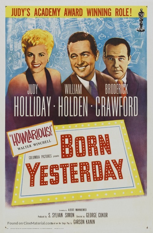 Born Yesterday - Re-release movie poster