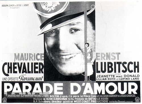 The Love Parade - French Movie Poster