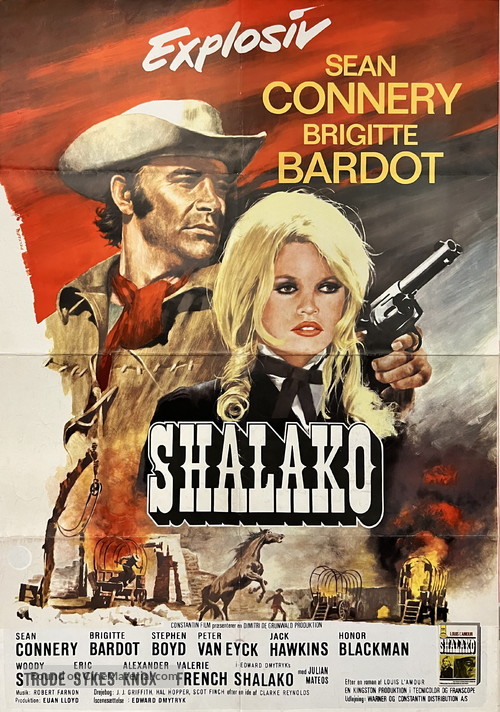 Shalako - Danish Movie Poster