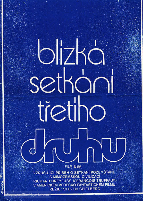 Close Encounters of the Third Kind - Czech Movie Poster