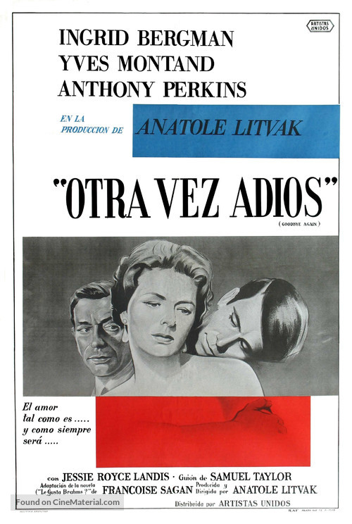 Goodbye Again - Argentinian Movie Poster