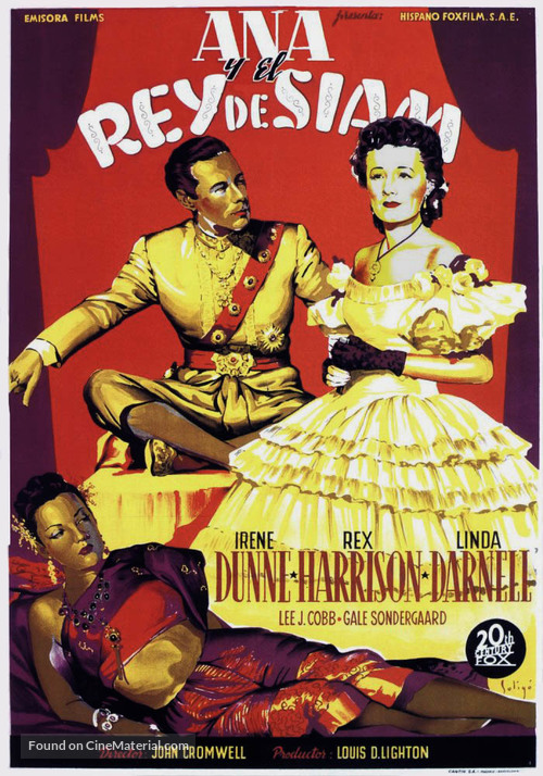 Anna and the King of Siam - Spanish Movie Poster
