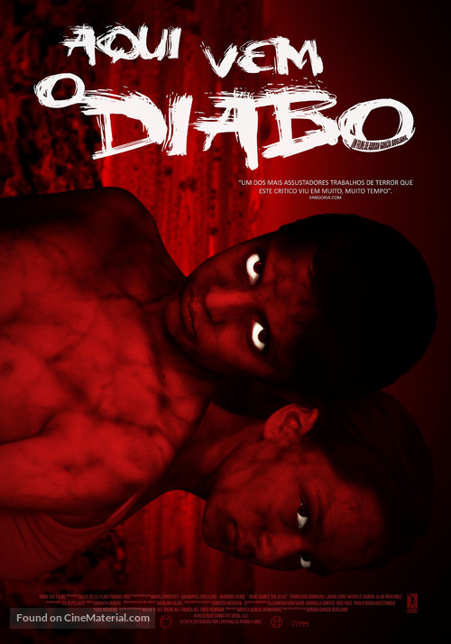 Ah&iacute; va el diablo - Portuguese Movie Poster