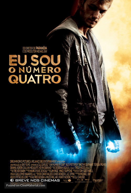 I Am Number Four - Brazilian Movie Poster