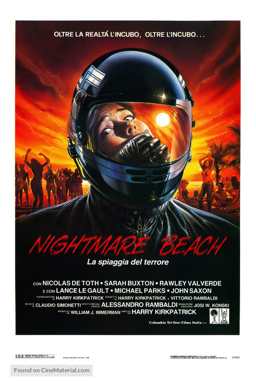 Nightmare Beach - Italian Movie Poster
