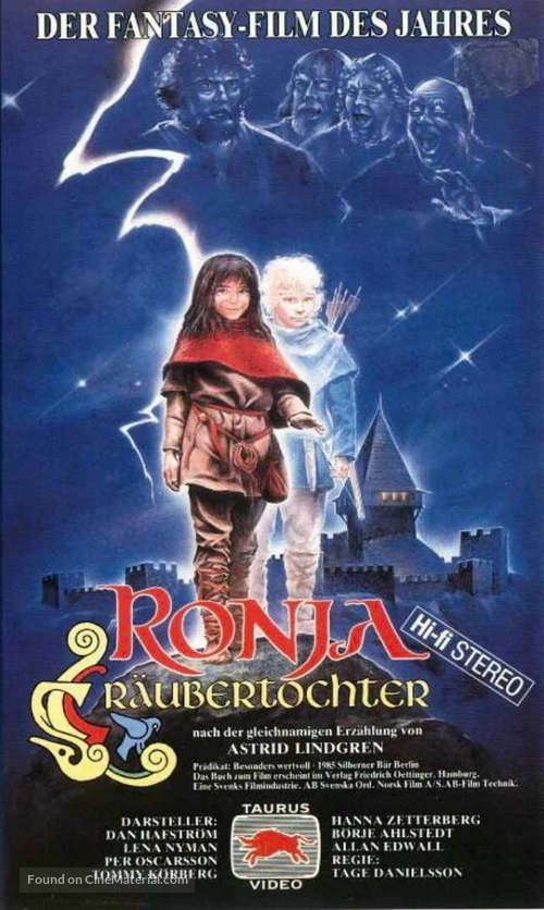Ronja R&ouml;vardotter - German Movie Cover