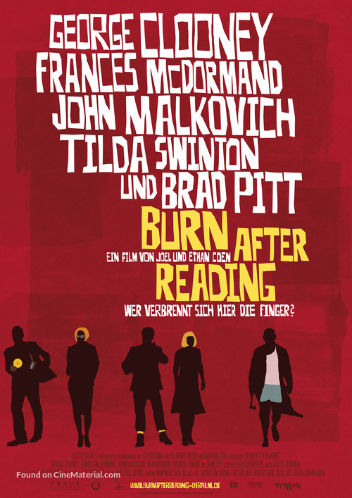 Burn After Reading - German Movie Poster