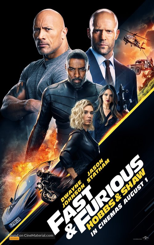 Fast &amp; Furious Presents: Hobbs &amp; Shaw - Australian Movie Poster