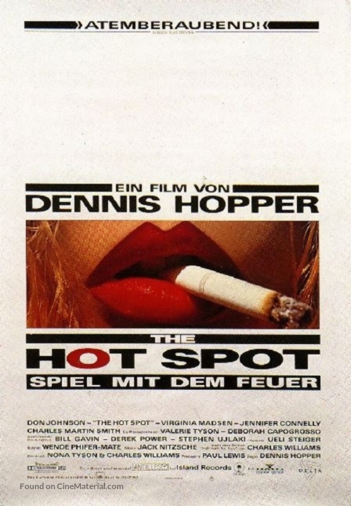 The Hot Spot - German Movie Poster