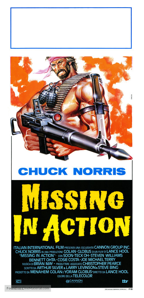 Missing in Action - Italian Movie Poster