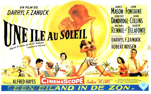 Island in the Sun - Belgian Movie Poster