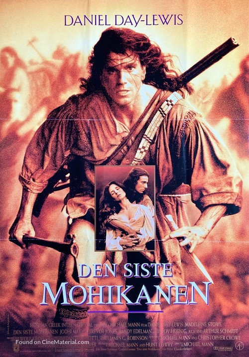 The Last of the Mohicans - Swedish Movie Poster