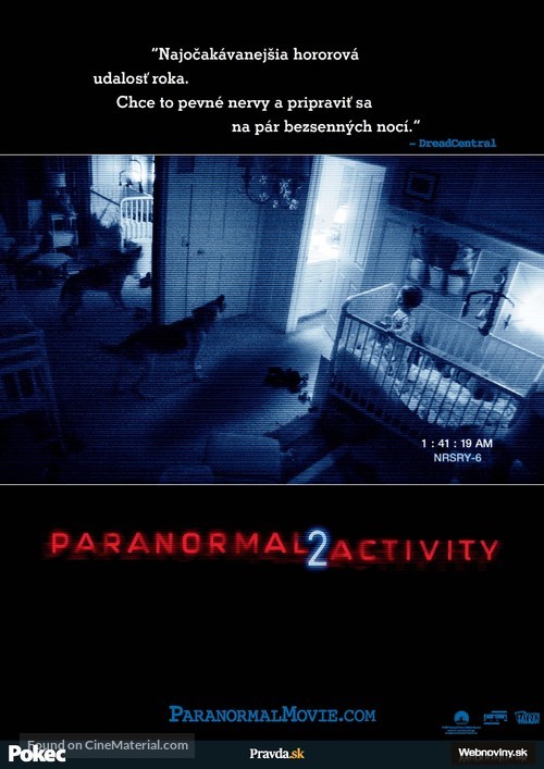 Paranormal Activity 2 - Slovak Movie Poster