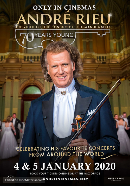 Andr&eacute; Rieu: 70 Years Young - British Movie Poster