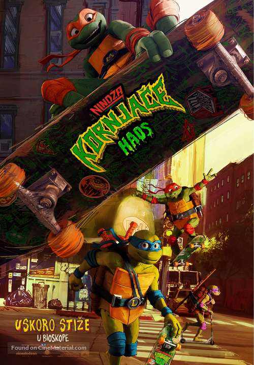 Teenage Mutant Ninja Turtles: Mutant Mayhem - Serbian Movie Poster