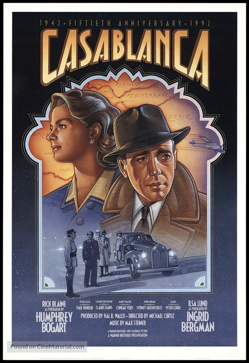 Casablanca - Re-release movie poster