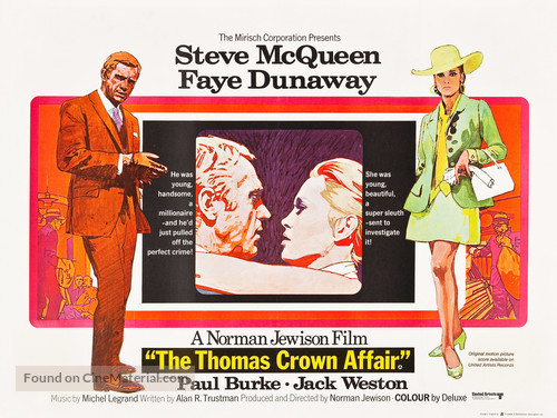 The Thomas Crown Affair - British Movie Poster