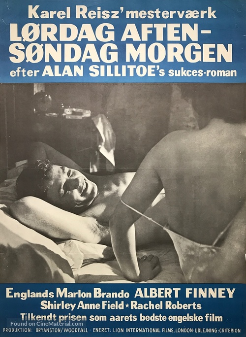 Saturday Night and Sunday Morning - Danish Movie Poster