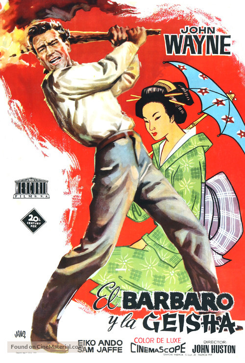 The Barbarian and the Geisha - Spanish Movie Poster