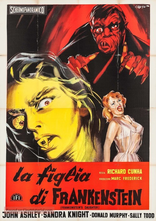 Frankenstein&#039;s Daughter - Italian Movie Poster