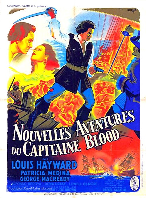 Fortunes of Captain Blood - French Movie Poster
