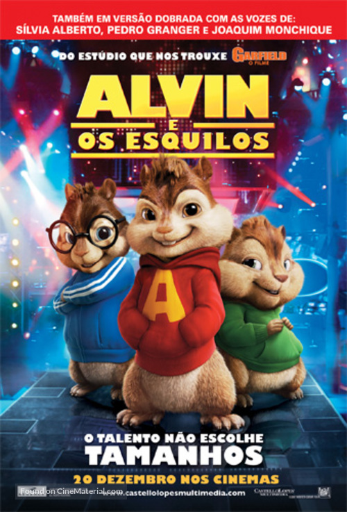 Alvin and the Chipmunks - Portuguese Movie Poster