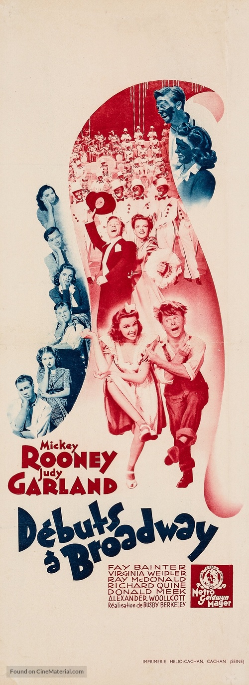 Babes on Broadway - French Movie Poster