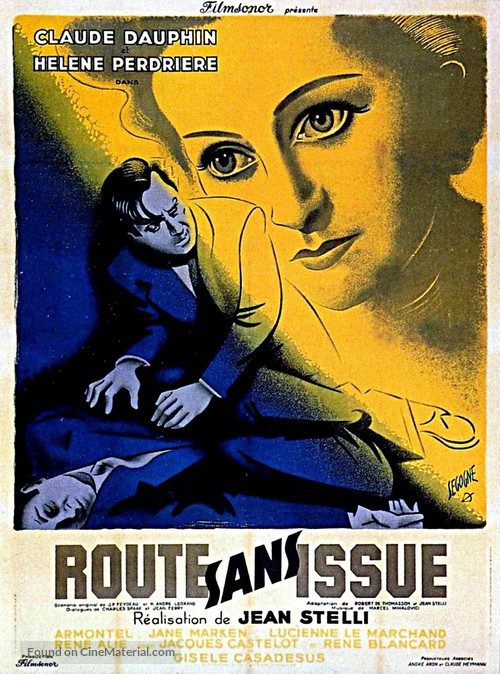 Route sans issue - French Movie Poster