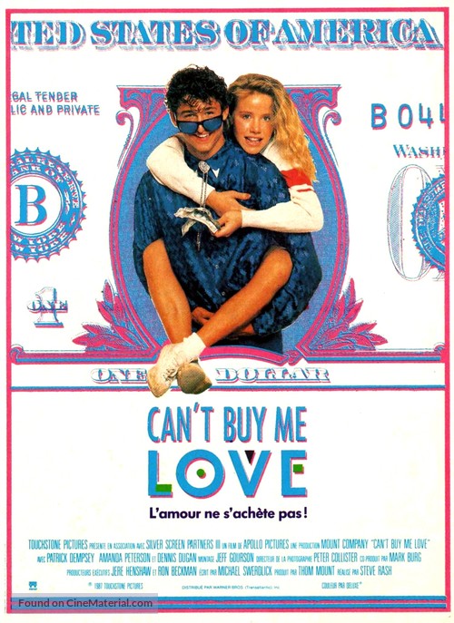Can&#039;t Buy Me Love - French Movie Poster