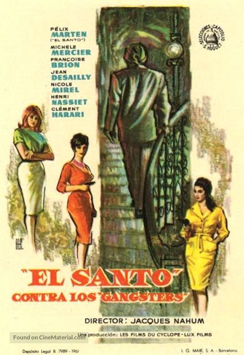 Le Saint m&egrave;ne la danse - Spanish Movie Poster