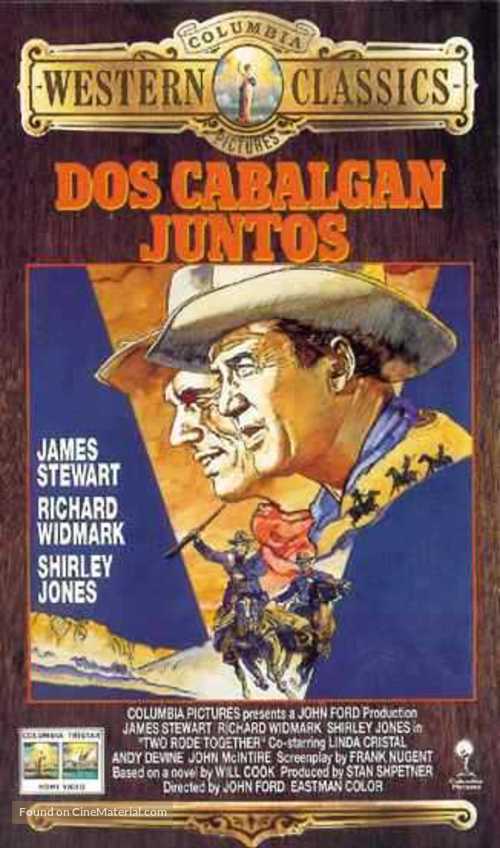 Two Rode Together - Spanish Movie Poster