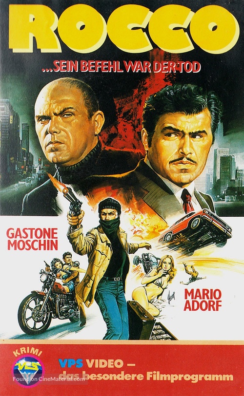 Milano calibro 9 - German VHS movie cover