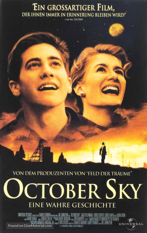 October Sky - German Movie Cover