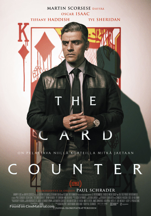 The Card Counter - Finnish Movie Poster