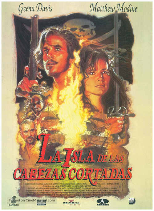 Cutthroat Island - Spanish Movie Poster