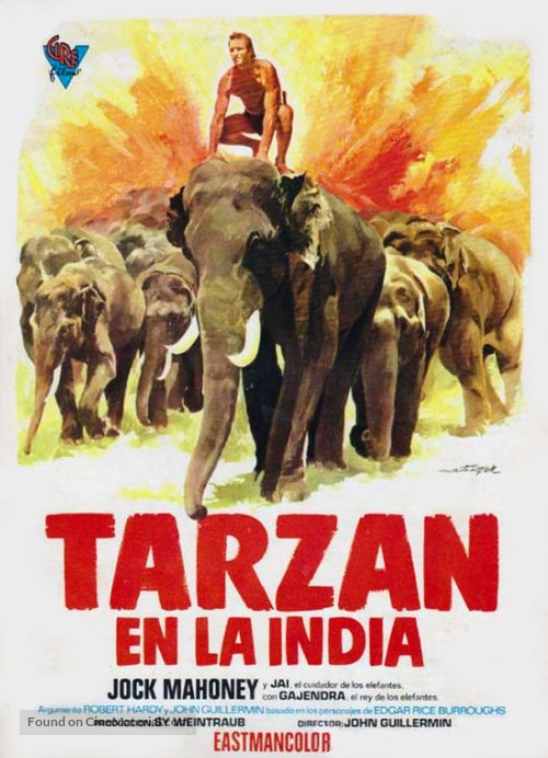 Tarzan Goes to India - Spanish Movie Poster