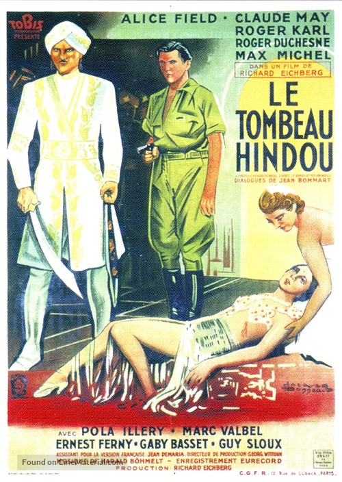 Le tombeau hindou - French Movie Poster