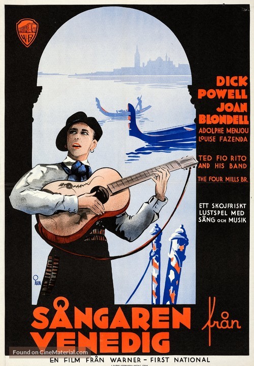 Broadway Gondolier - Swedish Movie Poster