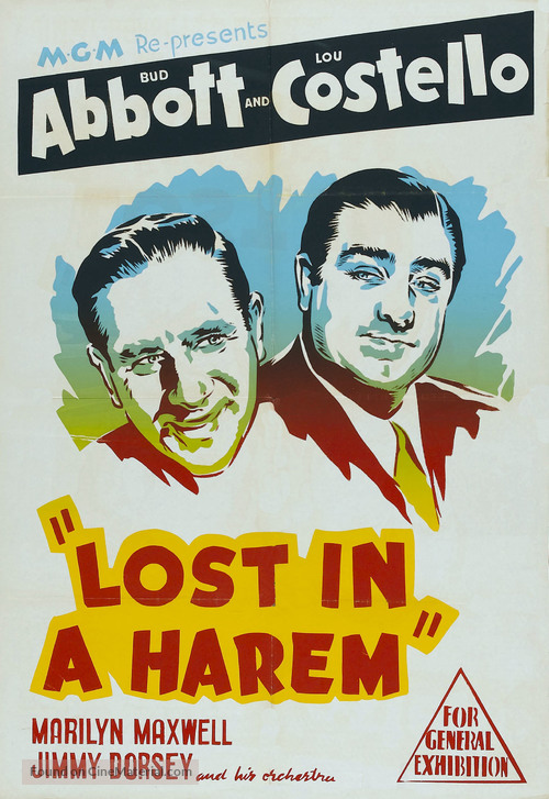 Lost in a Harem - Australian Movie Poster