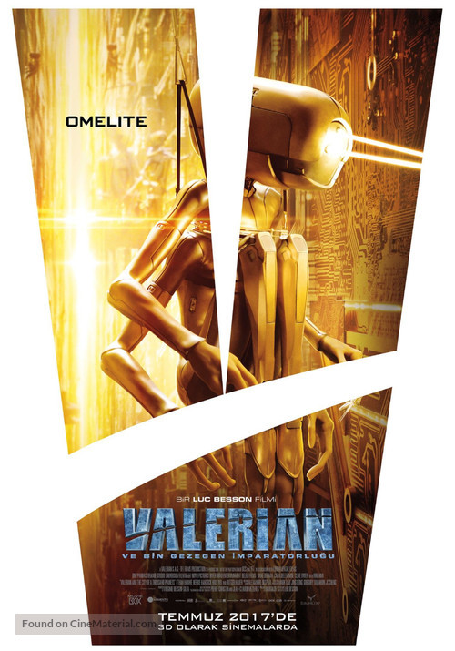 Valerian and the City of a Thousand Planets - Turkish Movie Poster