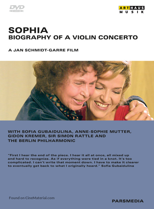 Sophia - Ein Violinkonzert f&uuml;r Anne-Sophie Mutter - Swiss DVD movie cover