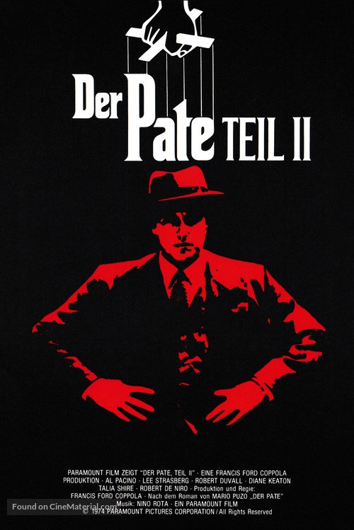 The Godfather: Part II - German Movie Poster