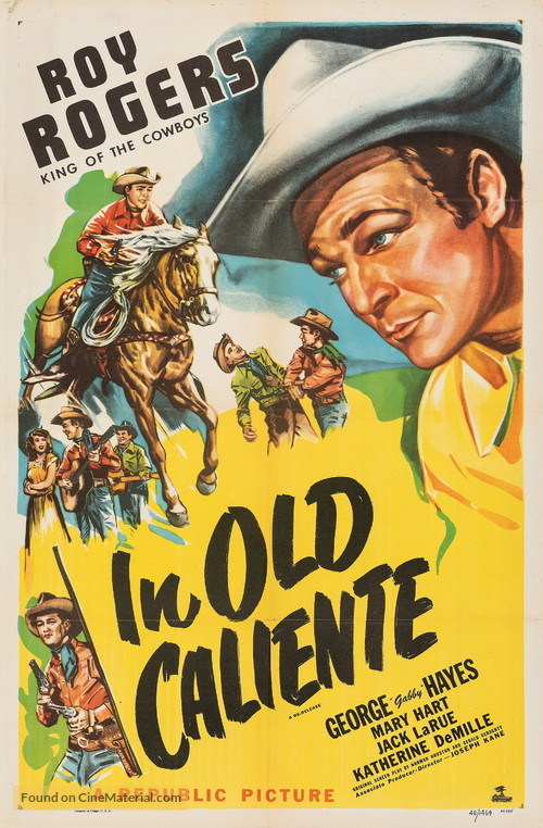In Old Caliente - Re-release movie poster