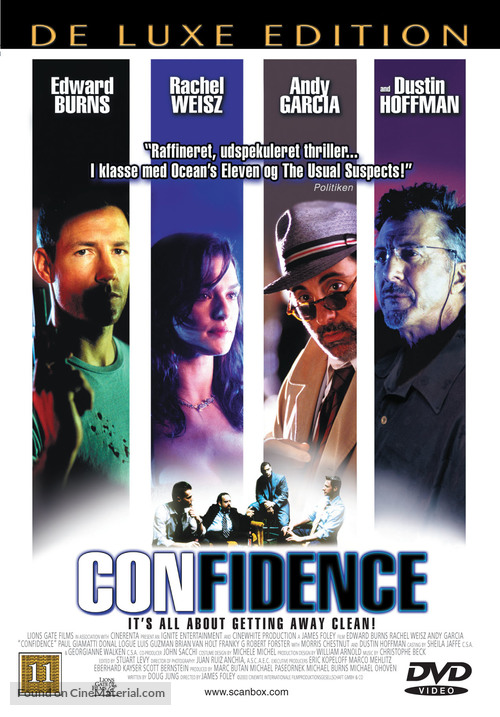 Confidence - Danish DVD movie cover