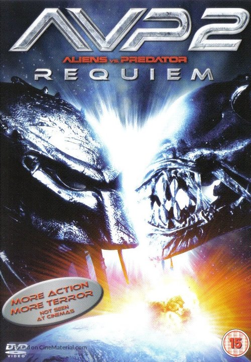 AVPR: Aliens vs Predator - Requiem - British DVD movie cover