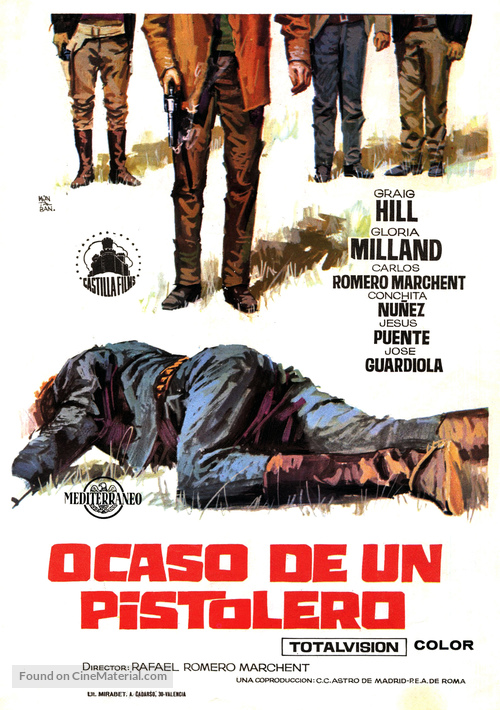 Ocaso de un pistolero - Spanish Movie Poster