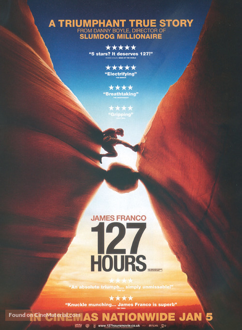 127 Hours - British Movie Poster