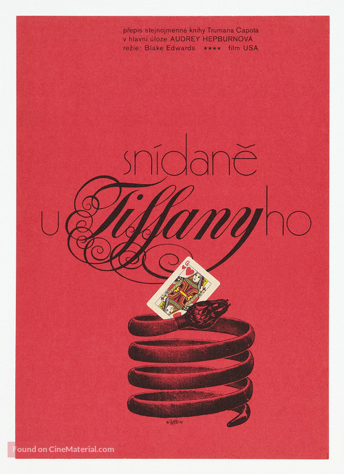 Breakfast at Tiffany&#039;s - Czech Re-release movie poster